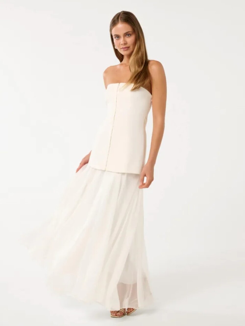 Ever New Alexis Hook and Eye Sheer Midi Dress - Size 4